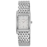 Dugena Damen Quarz-Armbanduhr, Saphirglas, Edelstahlarmband, Quadra Artdéco, Silber, 7000124