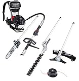 Scheppach 5904805903 Outil-Multifonctions (Moteur Dorsal) 4en1 Thermique 2 Temps 51,7 cm3-mfh5300-4bp