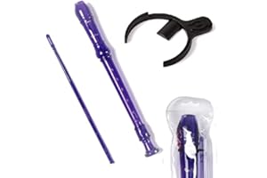 FLAUTA DULCE SOPRANO EN DO + CON CONTROLADOR DE SONIDO, FLAUTA DE PICO ESCOLAR PARA NIÑOS. INCLUYE VARILLA LIMPIADORA, FUNDA E INSONORIZADOR MUTEFLUTE