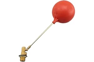 HpLive Ball Valve，Toilet Fill Valve，Water Tank Float Valve with Plastic Ball Switch Brass Float Valve for Water(DN20)