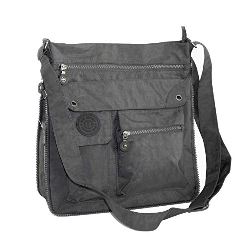 ZMOKA® Bag Street - Borsa a tracolla in tessuto per crossbag, escursionismo, disponibile in diversi colori Grigio Grau taglia unica
