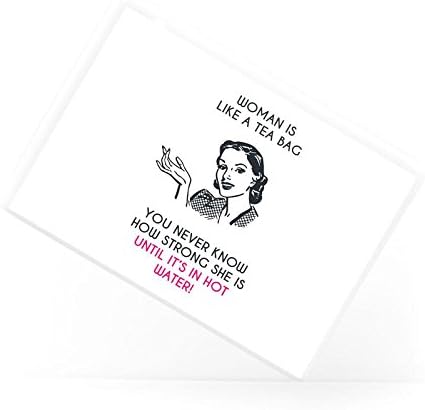 Feminist Quotes Strong Woman Like Tea Bag Funny Quote Ceramic Fridge Magnet