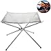 Produktbild Da Jia Inc Portable Faltbar Edelstahl Camping Brennholz Ständer Feuer Rahmen mit Tragetasche Outdoor Lagerfeuer Stand Mesh Sheet - Picknick Garten Grillfest Zubehör