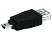 Produktbild imbaprice USB 2.0 A (F) zu Mini 5-Pin (M) Anschluss Adapter
