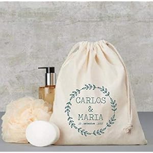 Bolsa de algodón personalizada 25 X 30cm – detalle para invitados de tu boda
