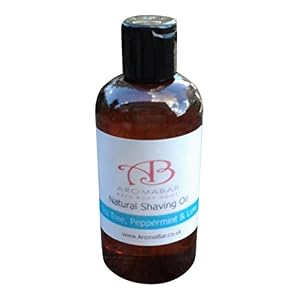 Natural Shaving Oil Gift Set (3 x 125ml) Tea Tree, Bergamot & Lime, Cedarwood Sandalwood Patchouli & Lemon and Tea Tree… - Image 4