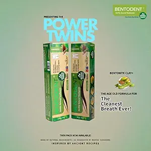 Bentodent Toothpaste - Natural Toothpaste For Entire Family Incl Kids - Your Daily Oral Detox, Cleanse & Remineralize - Fluoride Free (Cardamom Pack)