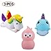 Produktbild acetek Squishy Kawaii Spielzeug 3PCS, Süße Antistress Toys, Kinder/ Party Geschenk, Schlüsselanhänger, Dekoration