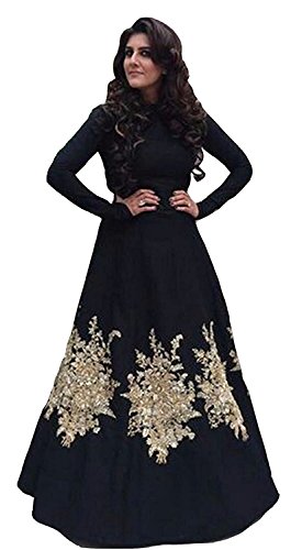 S R Fashion Womens Full length Tapeta Silk Full Stitched Embroidered Gown For Womens(SRF_Full Stitched_Tapeta_JFW-Various Colors)