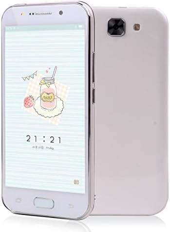 Unlocked Sim-Free Smartphone , 5.0 Inch Android 6.0 3G/GSM Dual Sim Mobile Phone, MTK6580 Quad Core 1GB RAM &amp; 4GB ROM, 5.0MP HD Beauty Camera ,1.3GHz WIFI GPS Cell Phone (White)