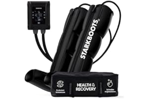 ‎STARKFELD STARKBOOTS® Recovery Boots - Lymphatic Drainage Device & Leg Massager | 40-200 mmHg | For Vein Backflow & Against Water Retention | Maximum Recovery & Relaxation | S