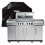 Gasgrill-Set: Enders KANSAS PRO 4 SIK Profi Turbo + Wetterschutzhülle
