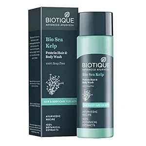 Biotique Bio Sea Kelp Protein Hair and Body Wash for Men, 120ml