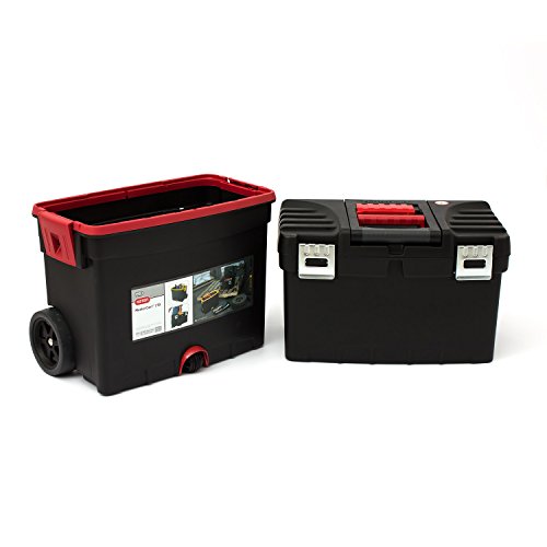 Keter 17186889 Werkzeugbox Pro Serie Mastercart metal latch, Kunststoff, Metallverschlüsse, schwarz / gelb - 5