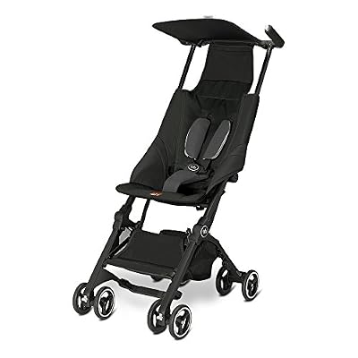gb gold poussette-canne pockit monument black - black, modèle 2016