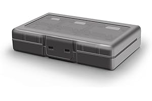 CUZKC 1 Artikel Game case für Switch Bietet Platz für 24 Karten,Taschen & aufbewahrung für Switch,Aufbewahrungsbox für Switch Spiele der -Grau