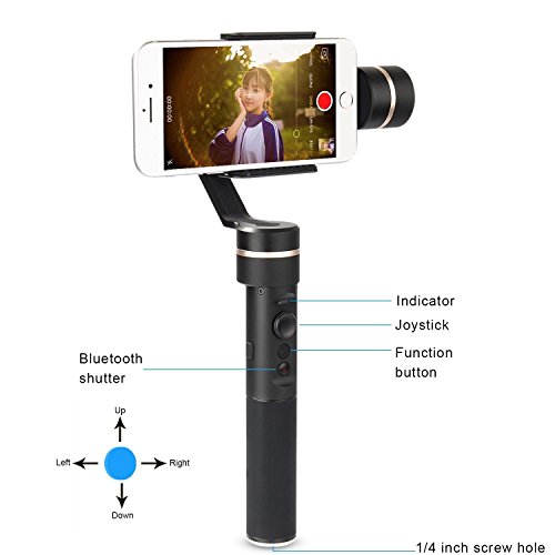 Feiyutech SPG versione aggiornata splash-proof design 3Â assi palmare stabilizzatore del giunto cardanico per iPhone Huawei Samsung Galaxy moto LG Xiaomi smartphones GoPro 5/4/3