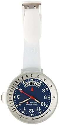 Fob Watch Swiss Medical Care Line Silver Blue (L.E.) + FREE engraving