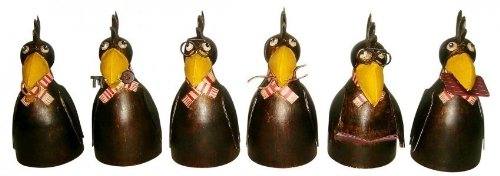 Zaunhocker Metallfigur Metalldeko Vogel Rabe mit Brief im Schnabel - 2