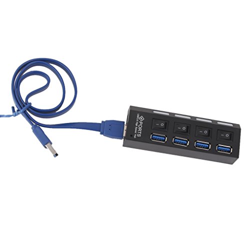 Generic USB 3.0 Splitter Hub 4 Ports 5Gbps mit Switch - 4