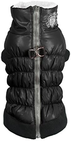 Hip Doggie Crown HD 5SCPB Puffer Vest Coat, M, Black