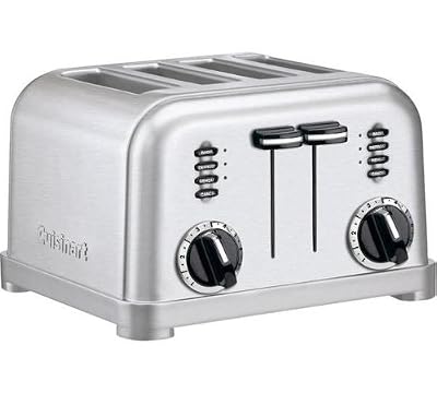 Cuisinart CPT180E Toaster 4 fentes extra larges, 1800 W, Acier brossé