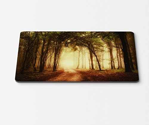 Gaming Funny Road through a golden forest at autumn(240cm*200cm*3cm) Customized Rectangle Non-Slip Rubber Mousepad Gaming Mouse Pad
