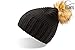 Produktbild Atlantis Damen Bommel-Mütze Monte Bianco Beanie MOBO Black/Beige One Size