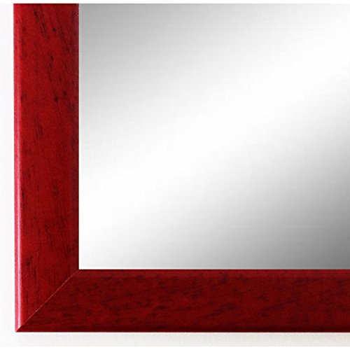 Spiegel Wandspiegel Badspiegel - Hannover 2,4 - Dunkel - Rot - 200 Größen zur Auswahl - handgefertigt - 40 x 60 - FM - Modern, Vintage