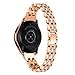 Produktbild Upxiang Armband für Samsung Galaxy Watch 42mm, Metall Ersatzarmband Smart Watch Kristall Diamant Uhrenarmband Sport Wrist Band Strap