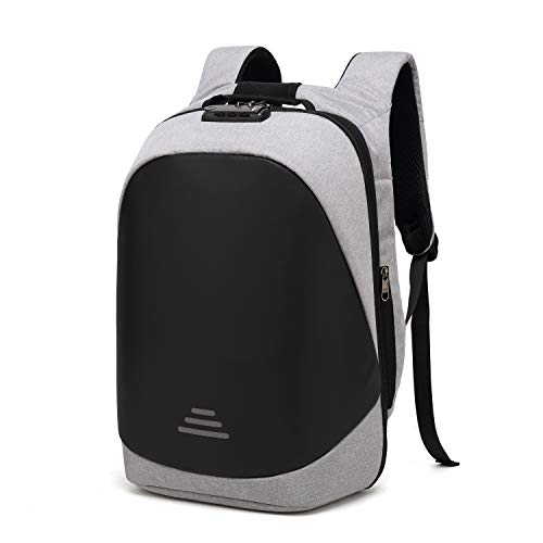 Business Laptop Rucksack Wasserdichte Anti Diebstahl Backpack 15,6 Zoll mit TSA-Schloss USB Ladeanschluss College Daypack Outdoor Reise Tasche für Männer Frauen Damen Herren - Grau Business Laptop Rucksack Wasserdichte Anti Diebstahl Backpack 15,6 Zoll mit TSA-Schloss USB Ladeanschluss College Daypack Outdoor Reise Tasche für Männer Frauen Damen Herren - Grau