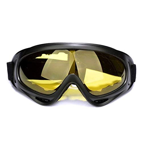 Lackingone UV Protection Windproof Dustproof Outdoor Sports Ski Glasses CS Army Tactical Military Airsoft Goggles Snowmobile Bicycle Motorcycle Basketball Football Safety Glasses Protective Goggles