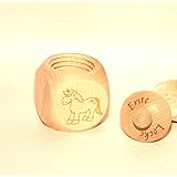 Milchzahndose Erste Locke Dose Schmuckdose mit Einhorn Personalisierung Namen Gravur