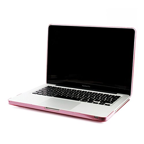 kwmobile Crystal Hülle für Apple MacBook Pro 13″ (ohne Retina) Hard Case – dünne durchsichtige transparente Schutzhülle Cover Tasche Pink Transparent - 3