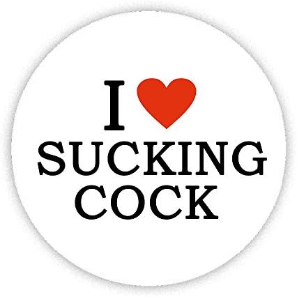 KABOOM GIFTS I Love Sucking Cock Fridge Magnet 45mm Printed Medium Round Button Bespoke Novelty Gift