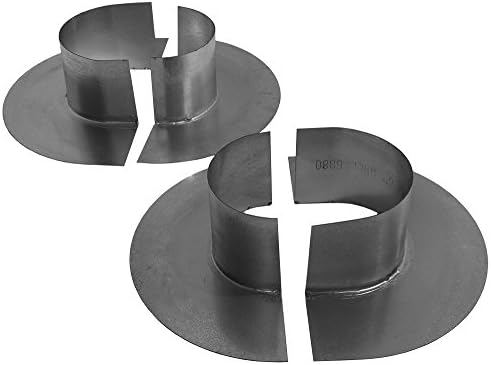 Nordfab Ducting 3238-0500-100000 QF Wall Flashing, 5" dia, Galvanized Steel