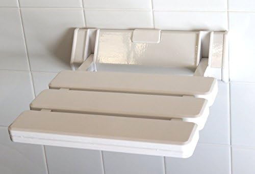 Spacesaver Heavy Duty Folding wall Shower Seat - white