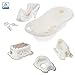 Produktbild Babybadewanne (102cm) mit Stöpsel - Badewanne 102cm Badesitz WC-Sitz Töpfchen Hocker - Bärchen Weiß