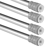 Ohne Bohren, ohne Kleben. Einfach die Gardinenstange mitsamt dem Vorhang an den inneren Fensterrahmen klemmen