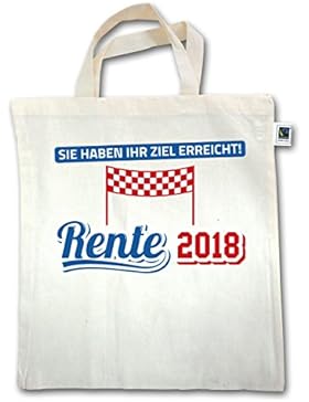 Sonstige Berufe - Rente 2018 Sie haben Ihr Ziel erreicht - Unisize - Natural - XT500 - Jutebeutel kurzer Henkel