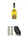 Produktbild Licor 43 Cuarenta y Tres Likör 0,7 Liter + Licor 43 Orochataglas ohne Eichstrich 6 Stück + Schiefer Glasuntersetzer eckig 6 x ca. 9,5 cm Durchmesser