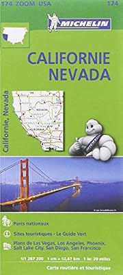 Michelin carte californie - névada michelin