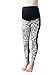 Maternity Aztec N Leggings , Over bump Maternity Leggings, No See Through Maternity Leggings (M)