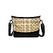 Produktbild LOLIANNI Madchen Fashion Weave Splice Tasche Umhängetaschen Tote Handtaschen Schultertasche Umhängetasche Portable Stroh Tasche Weibliche Gewebte Handtaschen Schulter diagonal Paket