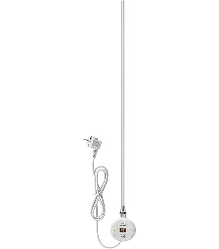 Barra Riscalda Per Termoarredo SUNXURY 600W – Con Termostato LCD, Timer E Memoria, In Acciaio Inox 304, Bianco (620x12mm)