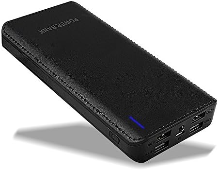 DCAE 20000mAh Portable Charger Ultra High Capacity Power Bank, 4-USB Outputs 8.4A External Battery Smart Charging Technology for iPhone, iPad &amp; Samsung Galaxy and More (Black)