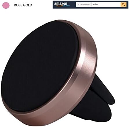 Huiker® Universal Air Vent Magnetic Cell Phone Car Mount Holder Cradle Grip Accessories Rosegold for iPhone SE 6S 6Plus 6 5S 5 Galaxy S4 S5 S6 S7 Edge Note 6 5 4 LG G5 Nexus SONY Smartphones Phablets