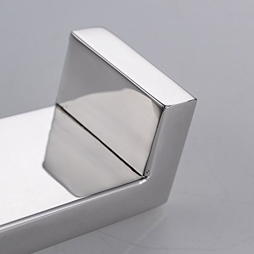 Handtuchhaken Bademantelhaken Kleiderhaken Wandhaken Edelstahl Einzel selbstklebend Nickel Haken gebürstet - 5