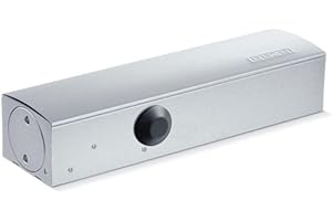 Geze Türschließer TS 3000 V silber für einflügelige Türen bis 1100 mm Flügelbreite, Türschließer ohne Montageplatte und ohne Gleitschiene - 22,6x4,6x6cm