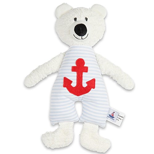 Preisvergleich Produktbild Hansekind Kuscheltier Bärchen blau H 28 cm